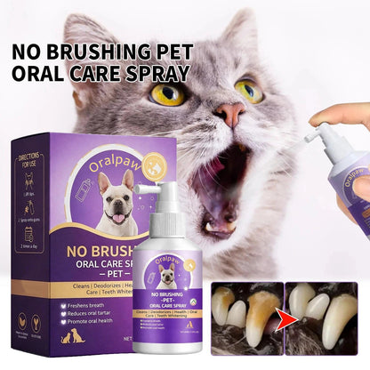 🍃NO BRUSHING oral care spray for dogs cats